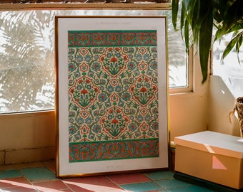 Abstract Arabic Print, Islamic Wall Art, Islamic Decor, Arabic Decor, Middle Eastern Art, Middle Eastern Decor, Mughal Wall Art, Arab Gift