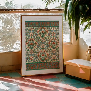 Abstract Arabic Print, Islamic Wall Art, Islamic Decor, Arabic Decor, Middle Eastern Art, Middle Eastern Decor, Mughal Wall Art, Arab Gift