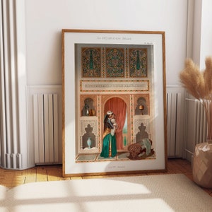 Persian Arabic Print, Islamic Wall Art, Islamic Decor, Arabic Decor, Middle Eastern Art, Middle Eastern Decor, Mughal Wall Art, Arab Gift