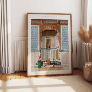 Abstract Arabic Print, Islamic Wall Art, Islamic Decor, Arabic Decor, Middle Eastern Art, Middle Eastern Decor, Mughal Wall Art, Arab Gift