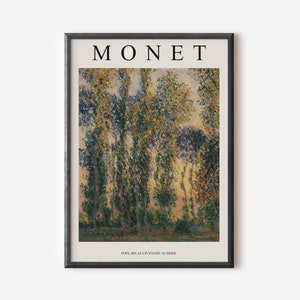 Claude Monet Exhibition Poster, Famous Gallery Wall Art Print, Monet Art Print, Floral Wall Print, Garden, Scenery, Nature, Living Room Art