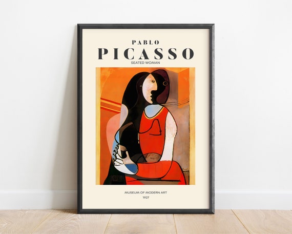 抽象的ポートレート モダンインテリアポスター 象徴的 50x70cm