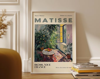 Henri Matisse Print - Aesthetic Matisse Poster for Modern Gallery Exhibition Art, Minimalist Neutral Wall Art, Matisse Cut outs Gift Idea