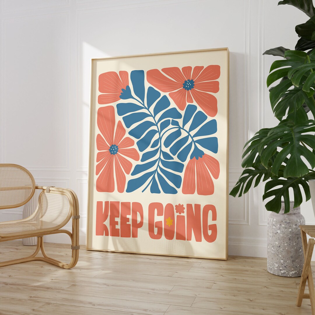 Colourful Flower Market Henri Matisse Watercolour Print, Boho Home ...