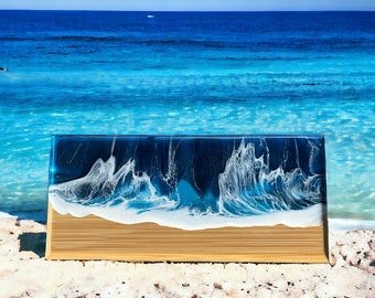 Brillenetui ocean art Brillenetui Design ,  Holz Brillenetui , Etui Brillenbox Hartschalen Brillenetui Festes Etui hartes Brillenetui