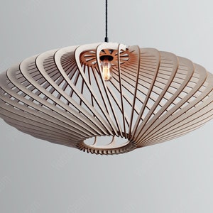 Suspensions lumineuses 2 fichiers découpés au laser Pendentif lumières pièce maîtresse abat-jour lampe Decor SVG Téléchargement numérique |#137|