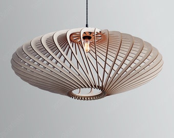 Leaves Light Pendant Laser Cut Files | Lampshade Decor (Digital Download)