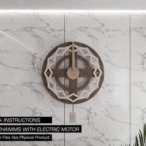 Eternal Kinetic Sculpture Electric Mechanism Laser Cut and Cnc files Wall Art Illusion Wall Decoration Art | SVG, DXF, AI , eps, pdf |#198|