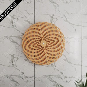 Kinetic Sculpture Rebirth Laser Cut and Cnc files Wall Art Illusion Wall Decoration Art | SVG, DXF, AI , eps, pdf |#82|