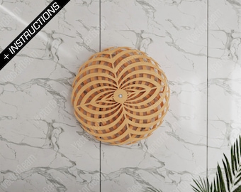 Kinetic Sculpture Rebirth Laser Cut and Cnc files Wall Art Illusion Wall Decoration Art | SVG, DXF, AI , eps, pdf |#82|