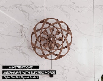 Archer Kinetic Sculpture Electric Mechanism Laser Cut and Cnc files Wall Art Illusion Wall Decoration Art | SVG, DXF, AI , eps, pdf |#175|