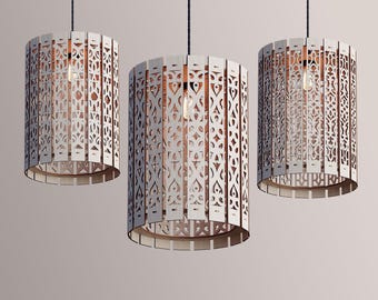 Light Pendants Pattern Design Laser Cut Files Pendant Lights Centerpiece Lampshade Lamp Decor SVG Digital Download |#184|