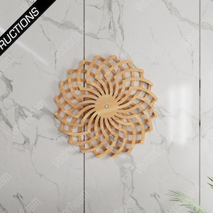 Kinetic Sculpture Laser Cut and Cnc files Wall Art Illusion Wall Decoration Art | SVG, DXF, AI , eps, pdf |#50|