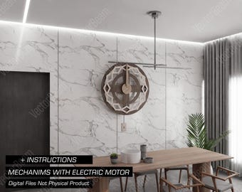 Kinetic Sculpture | Electric Mechanism, Wall Art (svg, dxf, ai, eps, pdf)