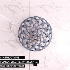 Archer Kinetic Sculpture Electric Mechanism Laser Cut and Cnc files Wall Art Illusion Wall Decoration Art | SVG, DXF, AI , eps, pdf |#176|