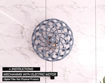 Archer Kinetic Sculpture Electric Mechanism Laser Cut and Cnc files Wall Art Illusion Wall Decoration Art | SVG, DXF, AI , eps, pdf |#176|