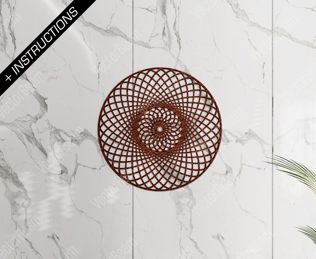 Sculpture Laser Cut and Cnc Files Wall Art Illusion Wall Decoration Art SVG, DXF, AI