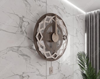 Eternal Kinetic Sculpture Electric Mechanism Laser Cut and Cnc files Wall Art Illusion Wall Decoration Art | SVG, DXF, AI , eps, pdf |#198|