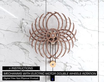 Archer Kinetic Sculpture Double Rotation Electric Mechanism Laser Cut Cnc files Wall Art Illusion Decoration Art | SVG, DXF, AI, pdf |#175|