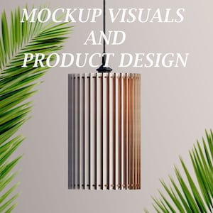 Product Mockup - 2 Light Pendants Laser Cut Pendant Decoration Centerpiece Lampshade Table Candle Holder SVG Digital Download