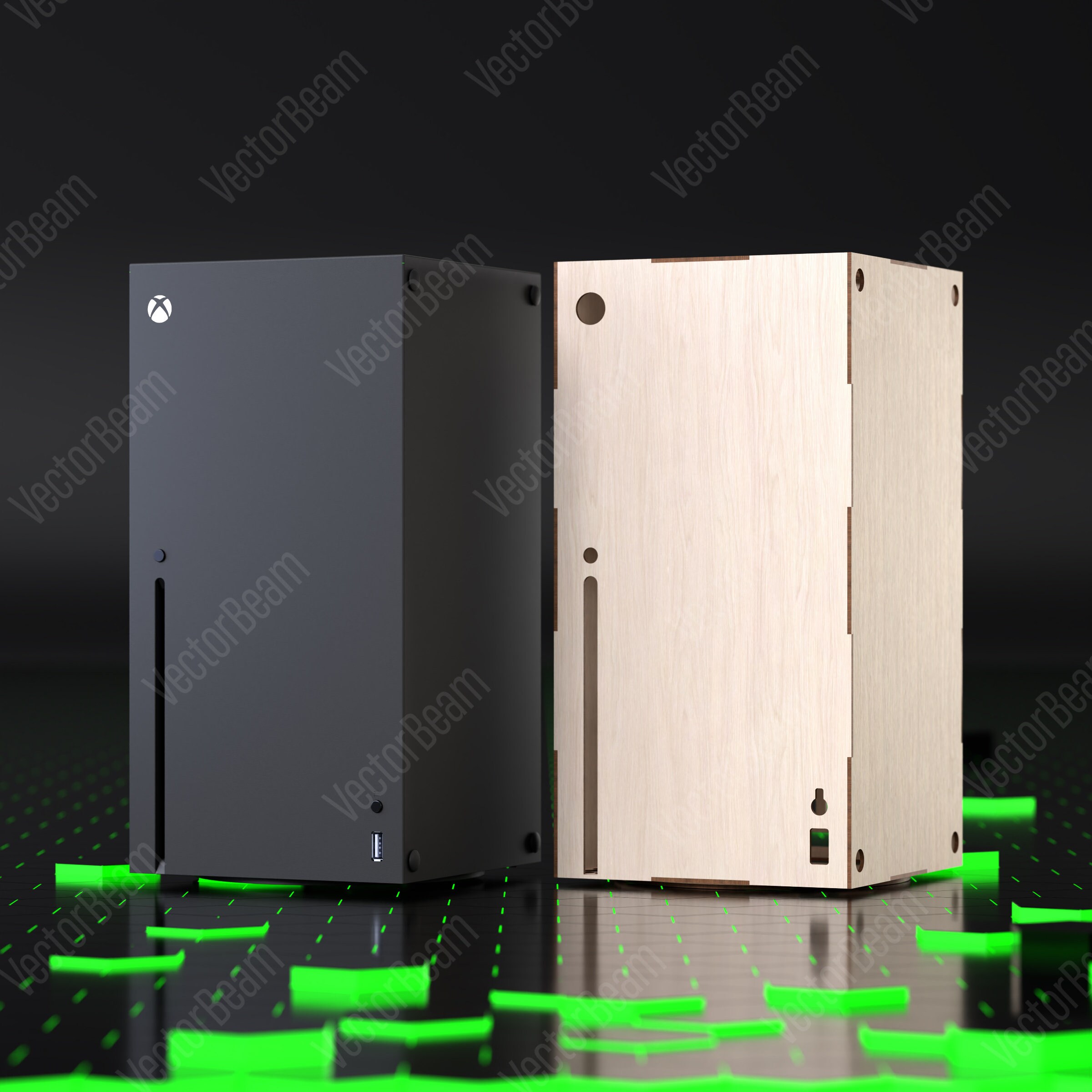 Xbox Series X Detailed Laser Cut Files Protection Full Skin Cutting Template Dxf, SVG, EPS, Pdf,silhouette, cricut Vector Cut File |#143|