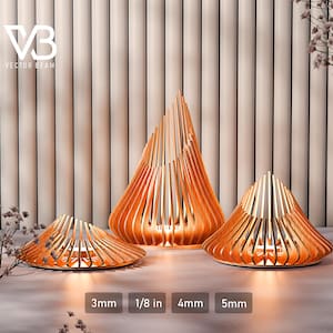SVG ティーライトホルダー キャンドルホルダー バンドル レーザーカット ファイル ランタン デジタル ダウンロード