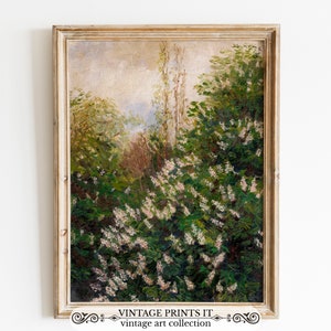 Country Lilac Tree Vintage Oil Painting | Spring Farmhouse Print | Vintage Prints EN | PRINTABLE Digital Art | 148