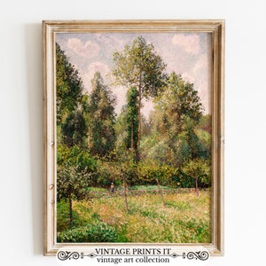 Nature Painting | French Country Landscape Art Vintage | Vintage Prints EN | PRINTABLE Digital Art | 172