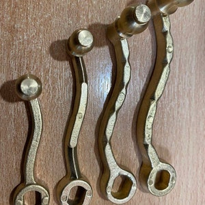 Cast brass mill handles Alexander,coffee mills/pepper mills/salt mills