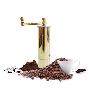 Brass coffee grinder ALEXANDER No 144/traditional greek mill/pepper,coffee/brass special kitchen gift/home design/family gift/Vintage style