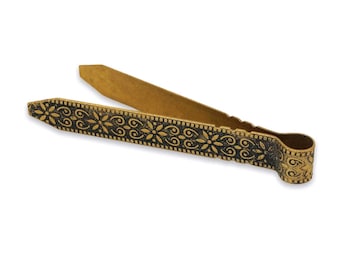 Brass tongs to place the charcoal inside the incense burner/Vintage Brass Charcoal Tongs,Antique Design Brass Incense Tongs-Made in Greece