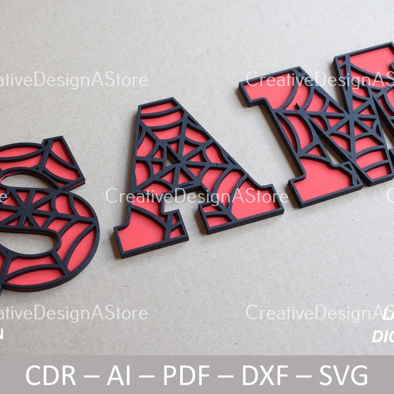 Halloween Spider Letters - Etsy