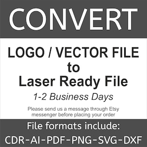 Logo of vectorafbeelding converteren naar een lasergereed bestandsformaat voor snijden en graveren | Traceringsservice | Aangepaste bestelling | SVG- en DXF-sjablonen