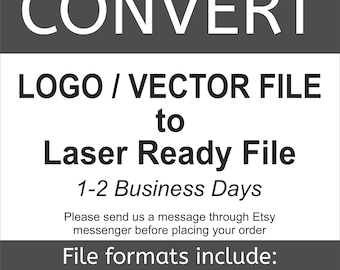 Convert Logo or Vector Image Into Laser Ready File Format For Cutting & Engraving | Tracing Service | Custom Order | SVG and DXF Templates