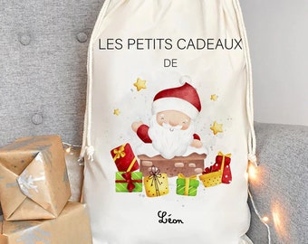 Noël, hotte père noël, hotte personnalisé, noël décoration, noël cadeau, hotte personnalisable noël, hotte XXL, hotte noël personnalisé