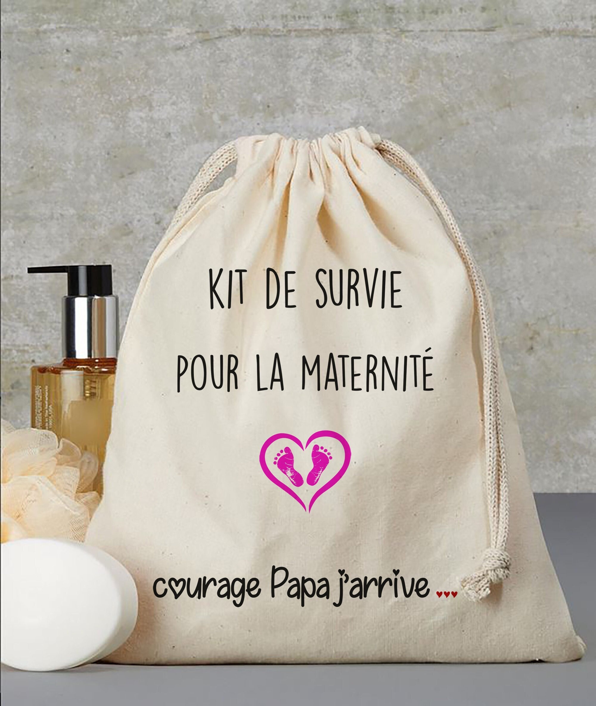 Pochon kit de survie maternité - Bout2chou