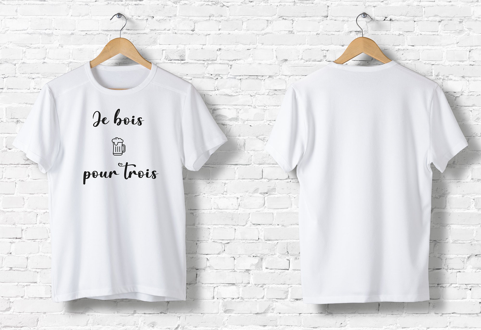 Discover Annonce Grossesse Couple Je Bois Pour 3 Je Mange Pour 2 Futur Papa Future Maman T-Shirts Familiaux Assortis