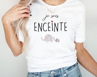 T-shirt Je suis Enceinte Cadeau Annonce Grossesse  Cadeau pour Femme Enceinte
