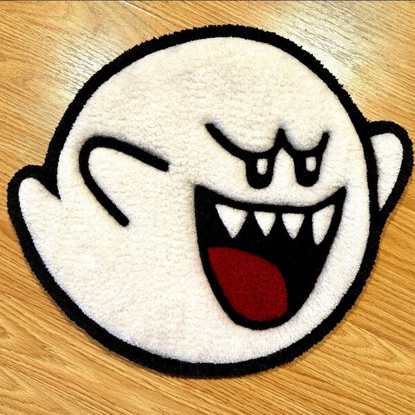 Mario Boo Rug Tufted Rugs - Etsy
