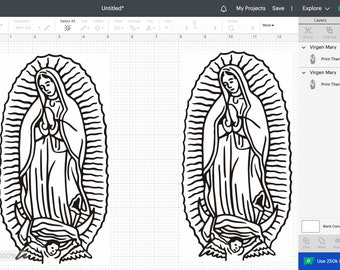 Virgen Maria Sticker - Etsy
