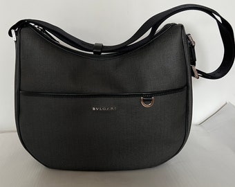 BULGARI BLACK CROSSBODY BAG with authenticity code and completely NEW