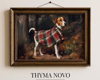 Ralph Lauren Inspired Equestrian Dog Portrait | Moody Old Money