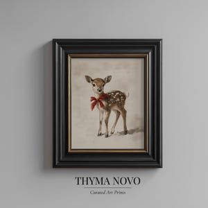 Baby Fawn Print, Above Crib Decor, Fawn Nursery Art, Girl Nursery Decor, Toddler Newborn Baby, Newborn gift, Baby Room Poster Printable image 1