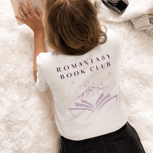 Romantiek boekenclub T-shirt afbeelding 4