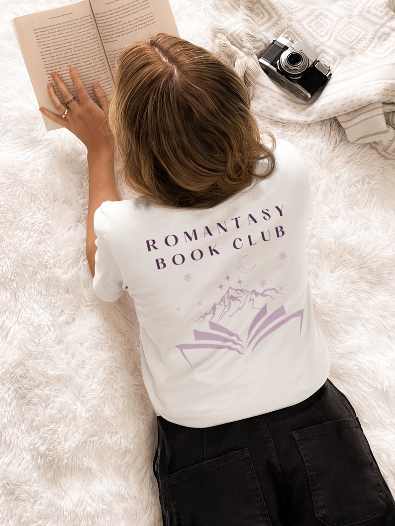 Romantiek boekenclub T-shirt afbeelding 4