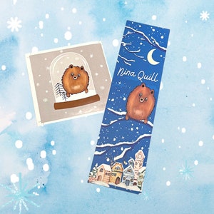 Achille Weihnachtslesezeichen