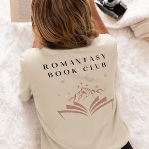 Romantiek boekenclub T-shirt afbeelding 2