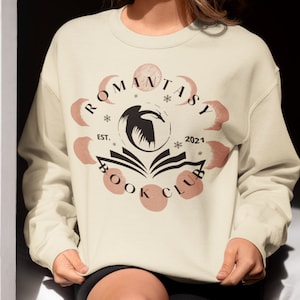 Romantasy Book Club Crewneck Sweatshirt image 1