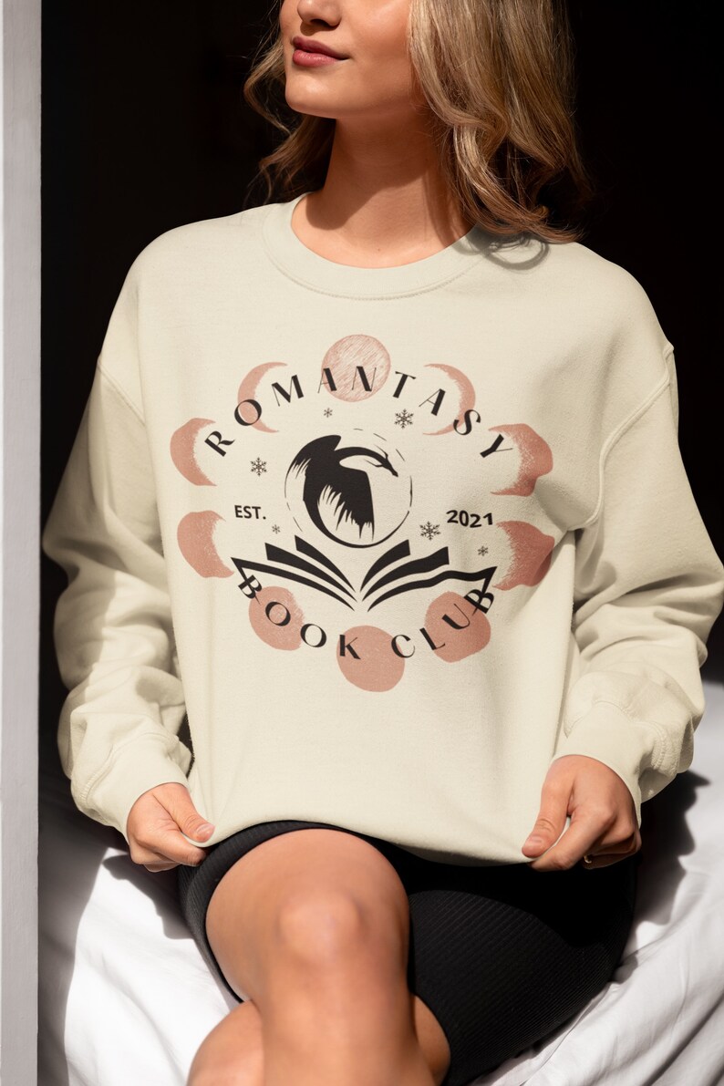 Romantasy Book Club Crewneck Sweatshirt image 1