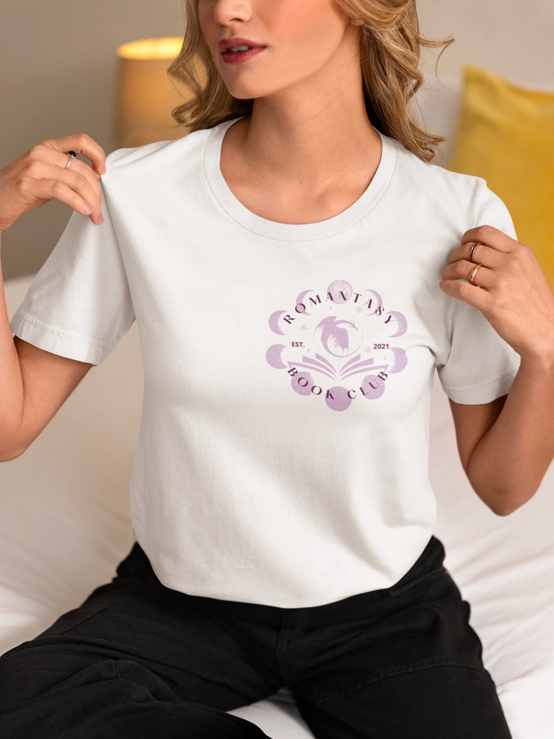 Romantiek boekenclub T-shirt afbeelding 3